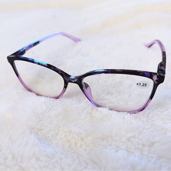 Eli Light Purple & Black Two Tone Reader Glasses - Picture 11 of 13
